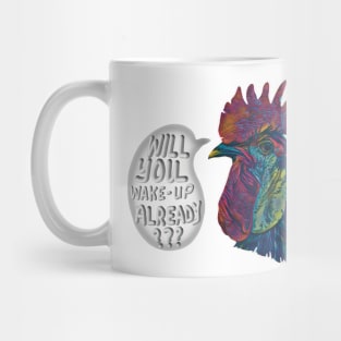 Wake Up Already - Fun and fresh digitally illustrated graphic design - Hand-drawn art perfect for stickers and mugs, legging, notebooks, t-shirts, greeting cards, socks, hoodies, pillows and more Mug